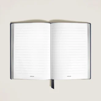 Notebook Medium, Saffiano-läder, blå – linjerade sidor