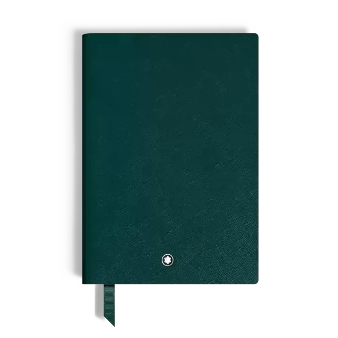 Notebook Medium, Saffiano-läder, British Green – linjerade sidor