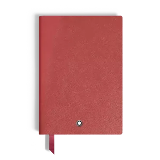 Notebook Medium, Saffiano-läder, röd – blanka sidor