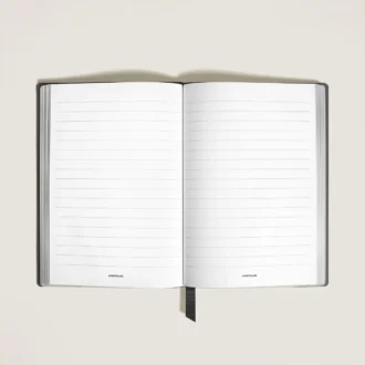 Notebook Medium, Saffiano-läder, svart – linjerade sidor