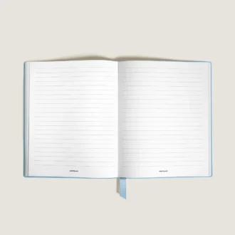Notebook Small, Saffiano-läder, ljusblå – linjerade sidor