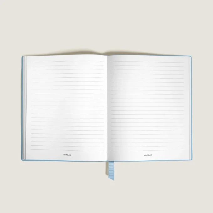 Notebook Small, Saffiano-läder, ljusblå – linjerade sidor