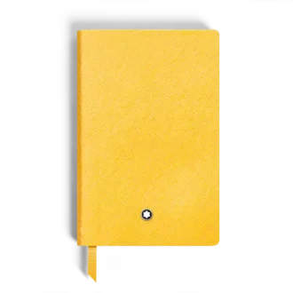 Notebook Small, Saffiano-läder, Modena Yellow – Linjerade sidor