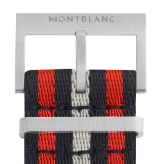 Röd och blå nylonrem