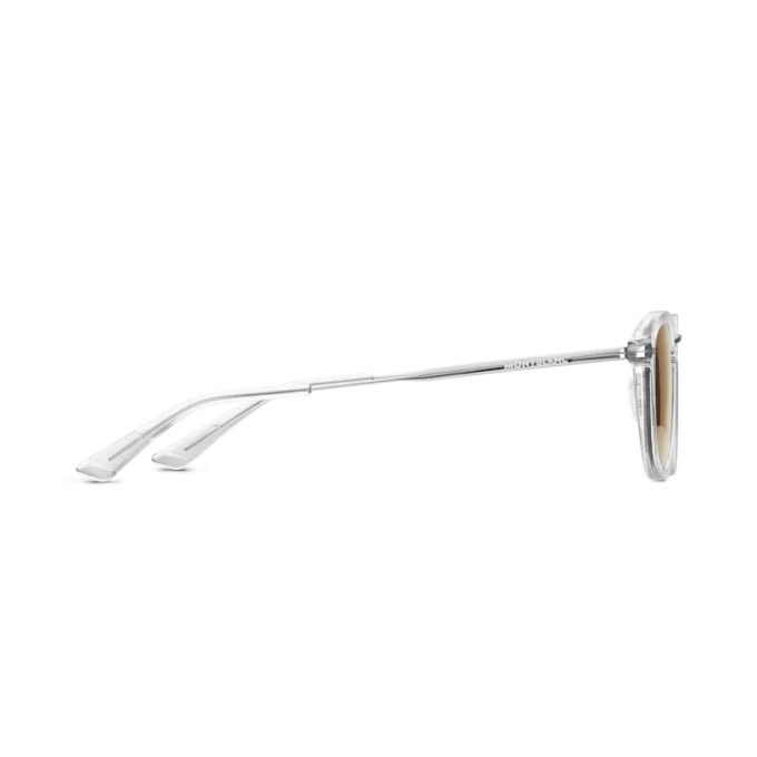 Runda solglasögon med gråfärgad injicerad båge