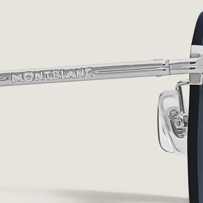 Runda solglasögon med silverfärgad metallram