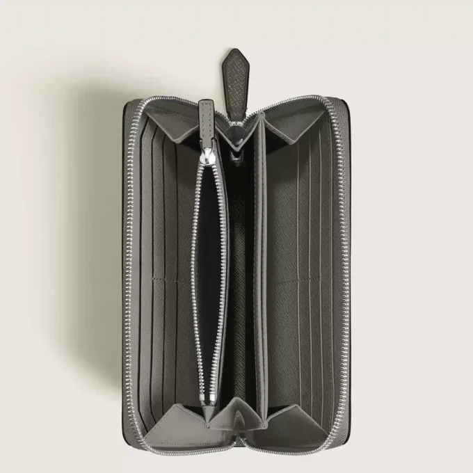 Sartorial plånbok 12cc med dragkedja runt om