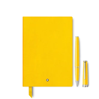 Set med PIX Rollerball Yellow & Notebook #146 Yellow (linjerad)