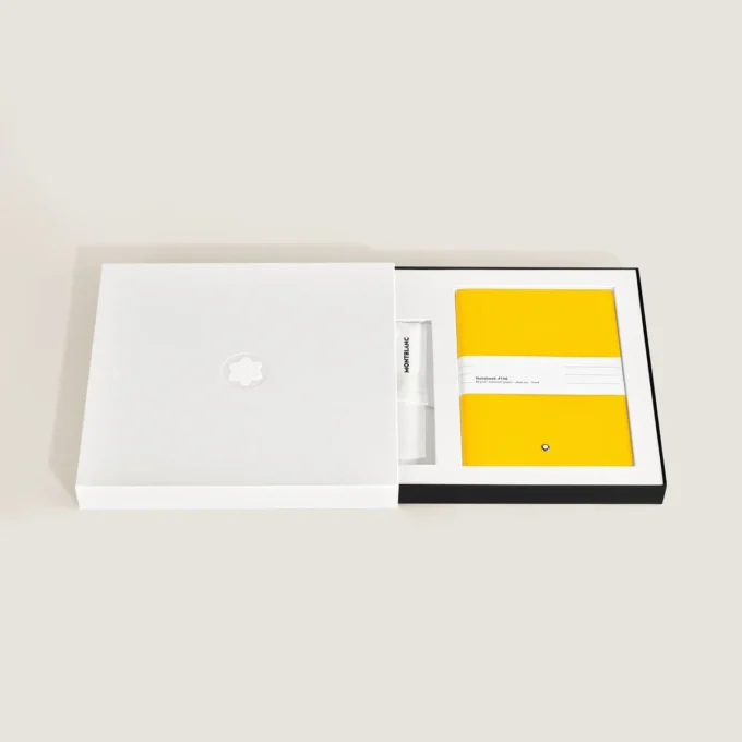 Set med PIX Rollerball Yellow & Notebook #146 Yellow (linjerad)