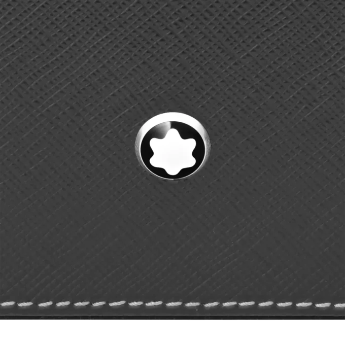 Skrivbordslåda i läder för tre skrivinstrument och en bläckflaska