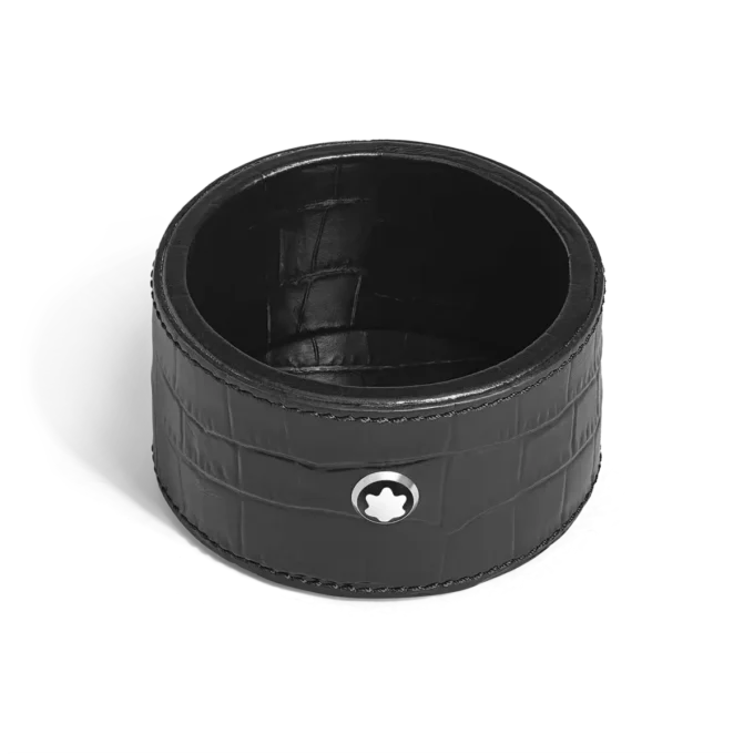 Skrivbordsskrivbord, krokodilprägling, svart