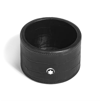 Skrivbordsskrivbord, krokodilprägling, svart