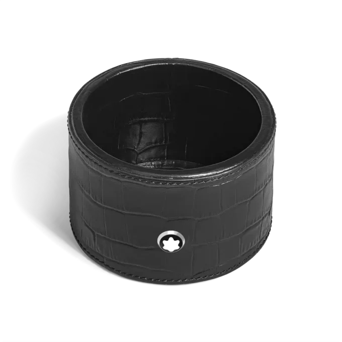 Skrivbordsskrivbord, krokodilprägling, svart