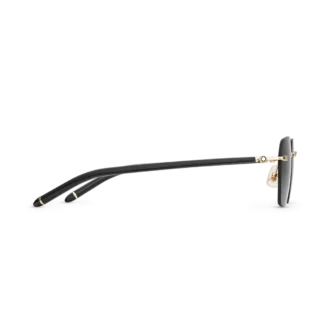 Squared-solglasögon med guldfärgad metallram