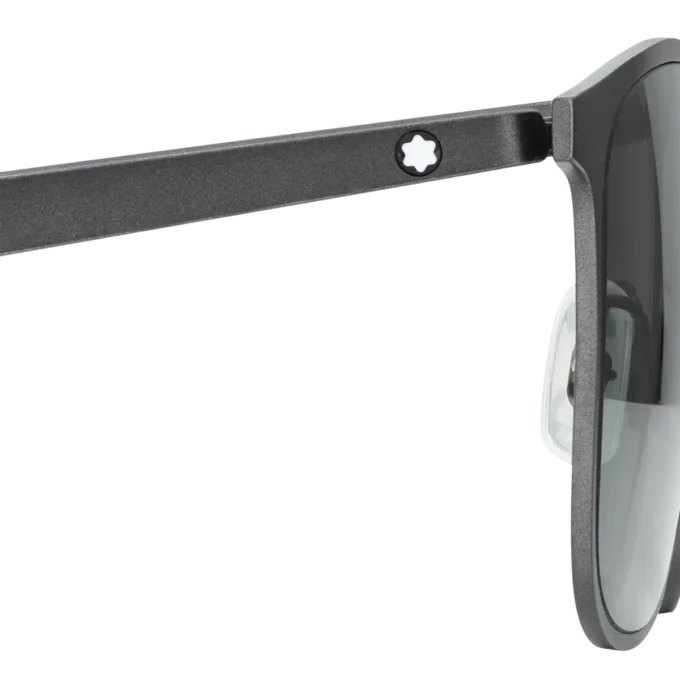 Squared-solglasögon med svart metallbåge