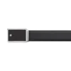 Svart 30 mm läderbälte