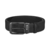 Svart 35 mm vändbart läderbälte