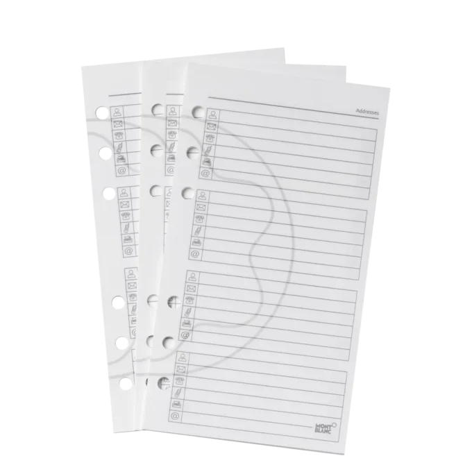 Telefon- och adressblad, medelstora