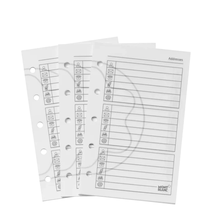 Telefon- och adressblad, pocketformat